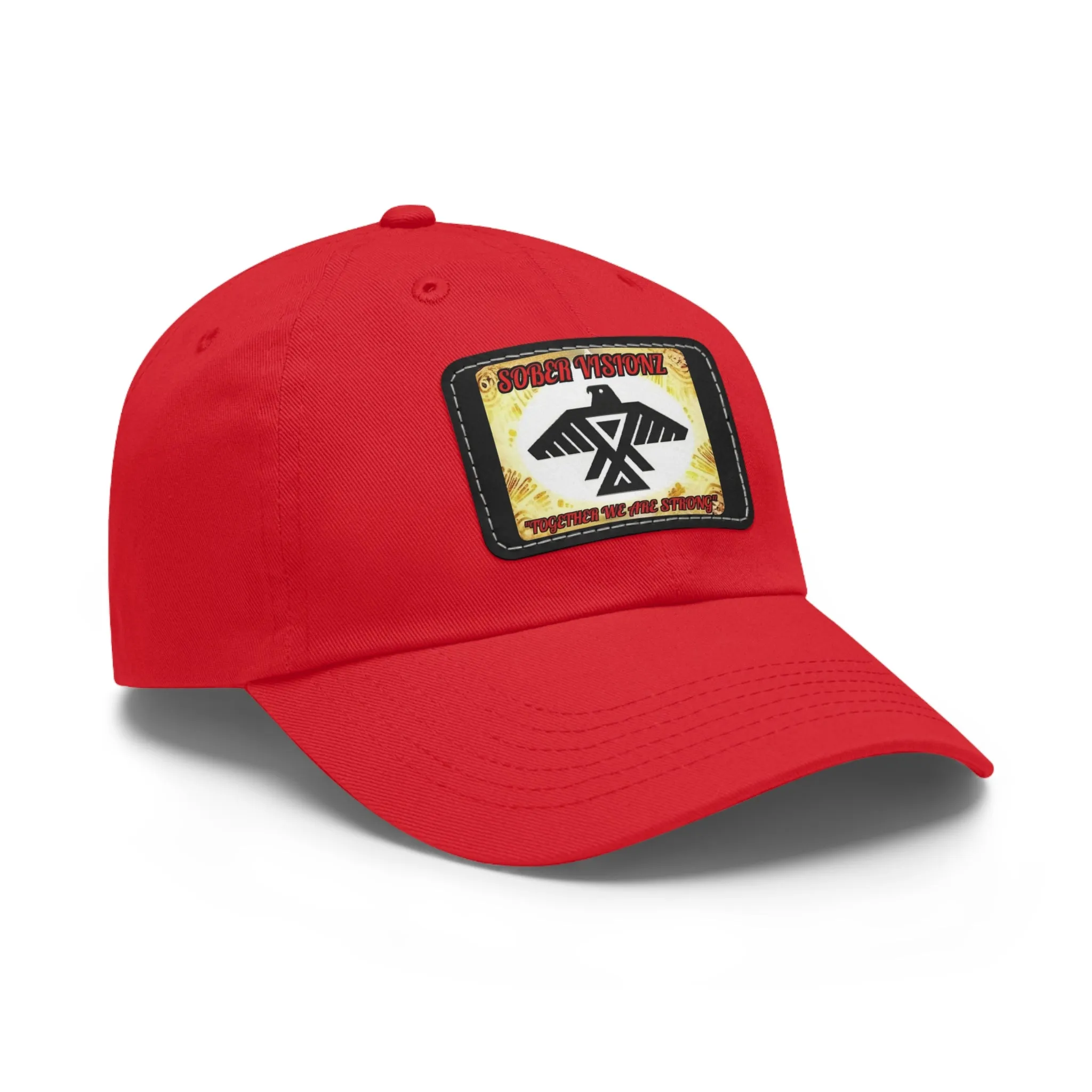 Dad Hat with Sober Visionz Leather Patch (Rectangle)