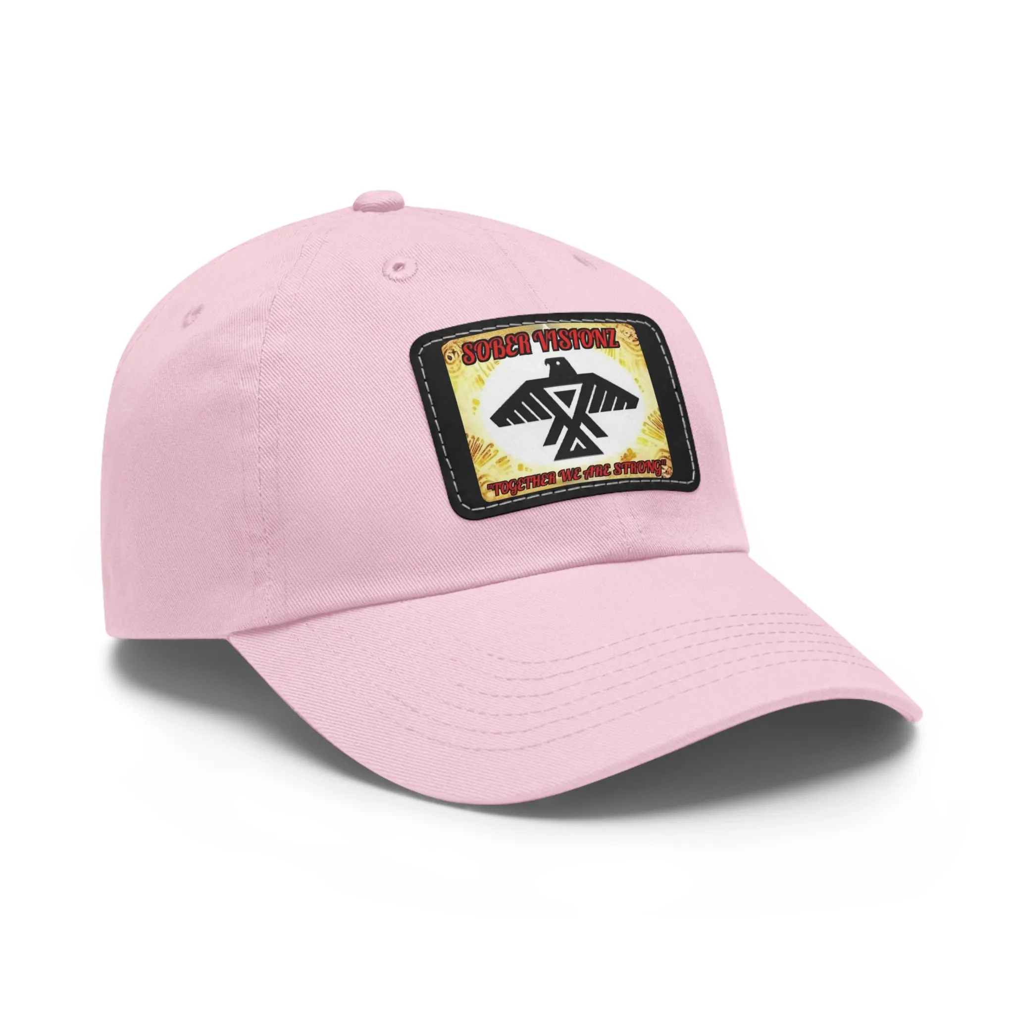 Dad Hat with Sober Visionz Leather Patch (Rectangle)