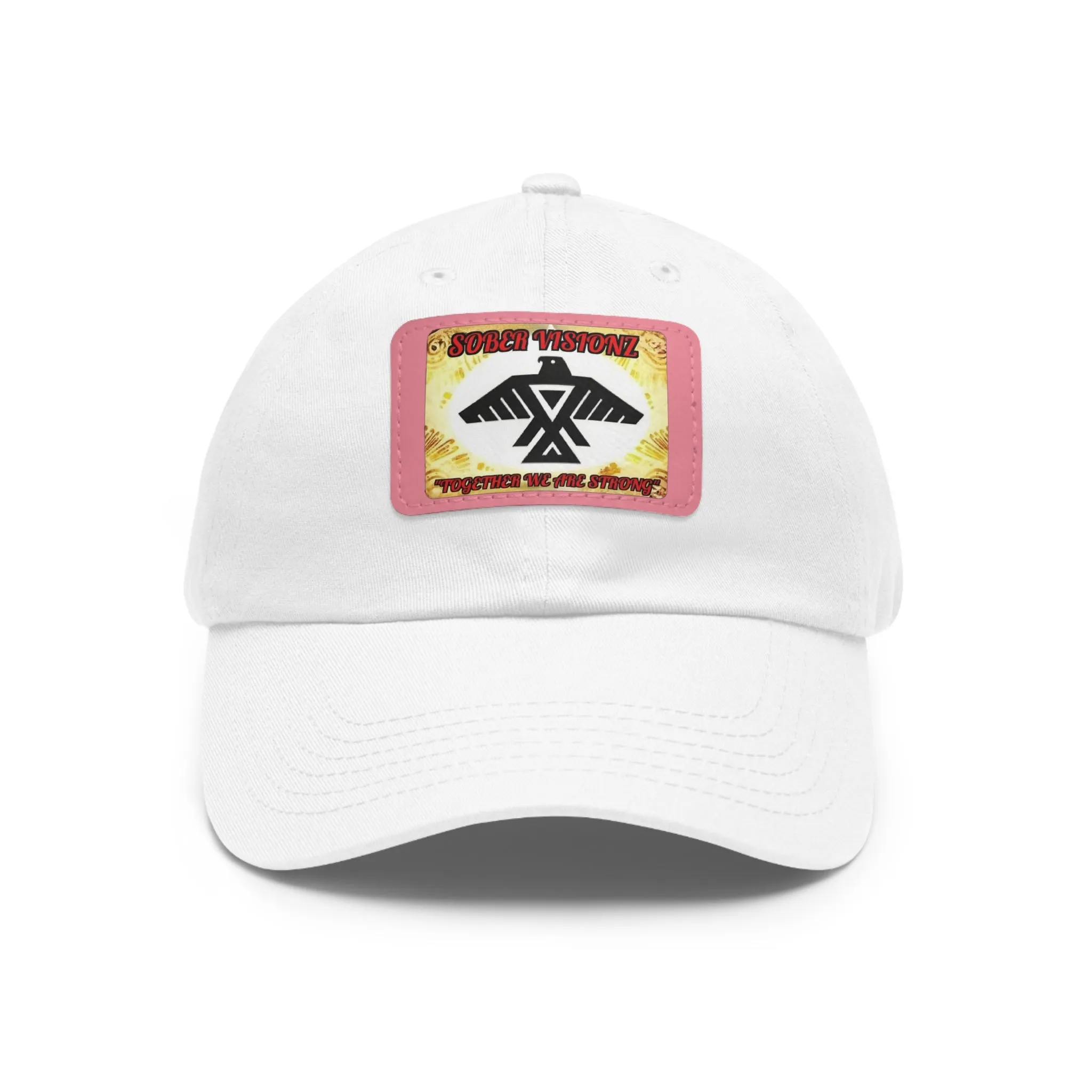 Dad Hat with Sober Visionz Leather Patch (Rectangle)