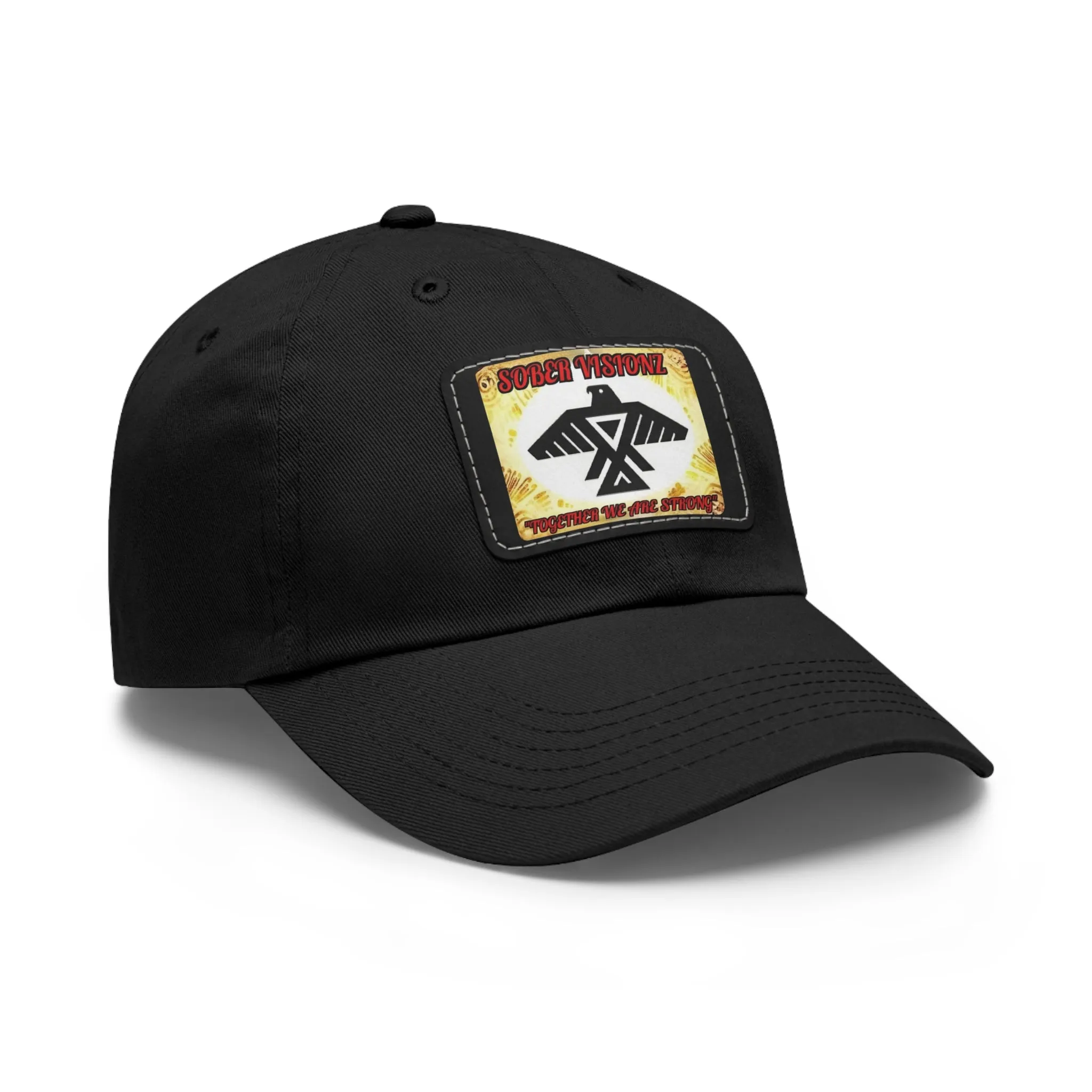 Dad Hat with Sober Visionz Leather Patch (Rectangle)