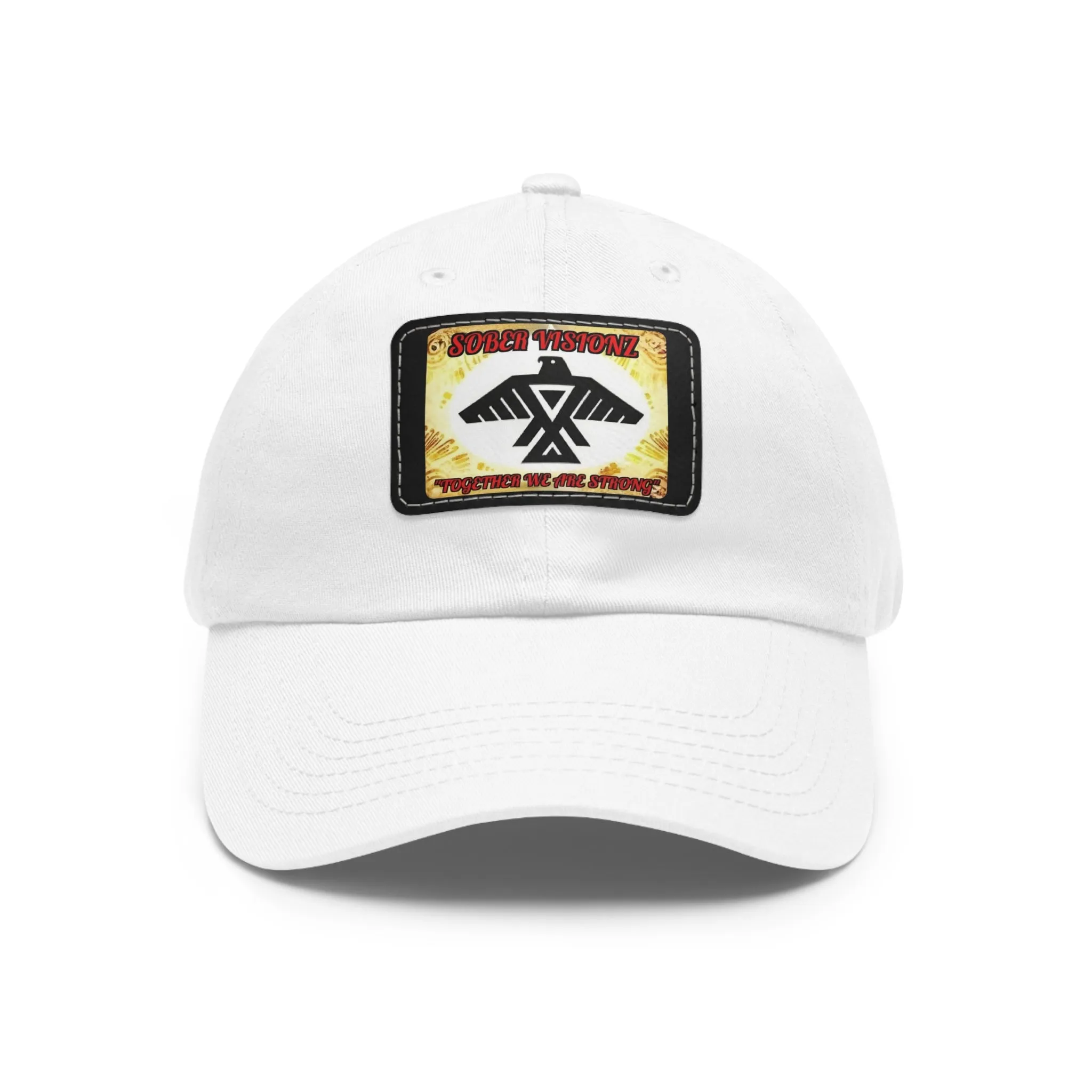 Dad Hat with Sober Visionz Leather Patch (Rectangle)