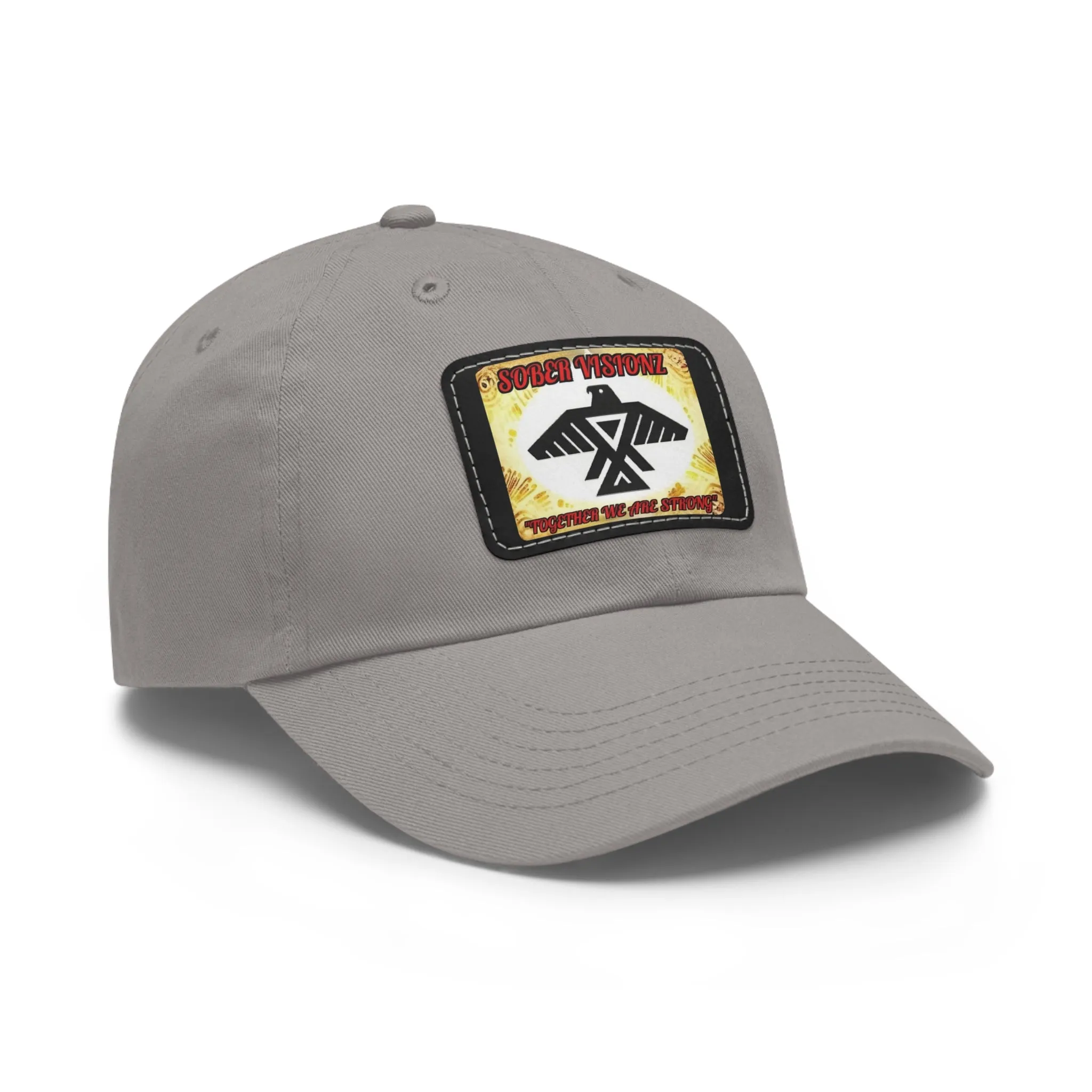 Dad Hat with Sober Visionz Leather Patch (Rectangle)