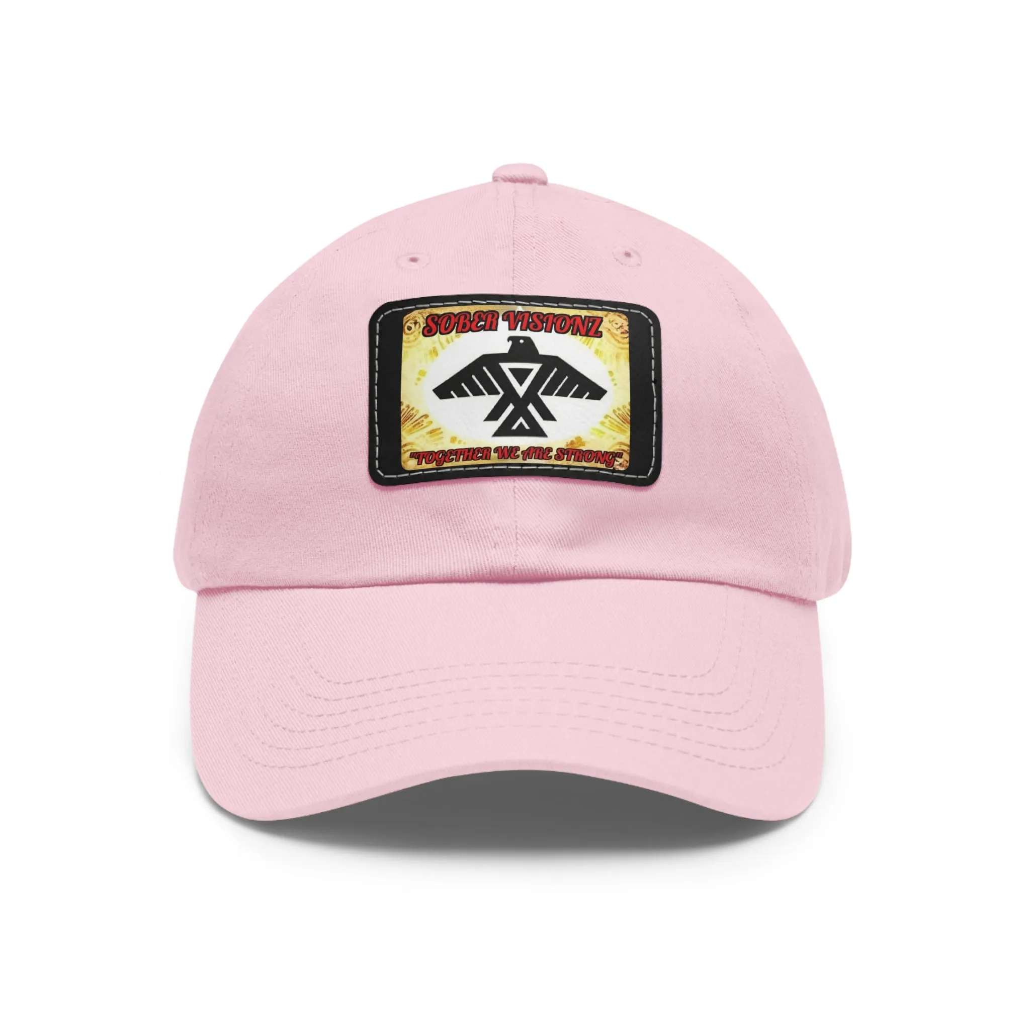 Dad Hat with Sober Visionz Leather Patch (Rectangle)