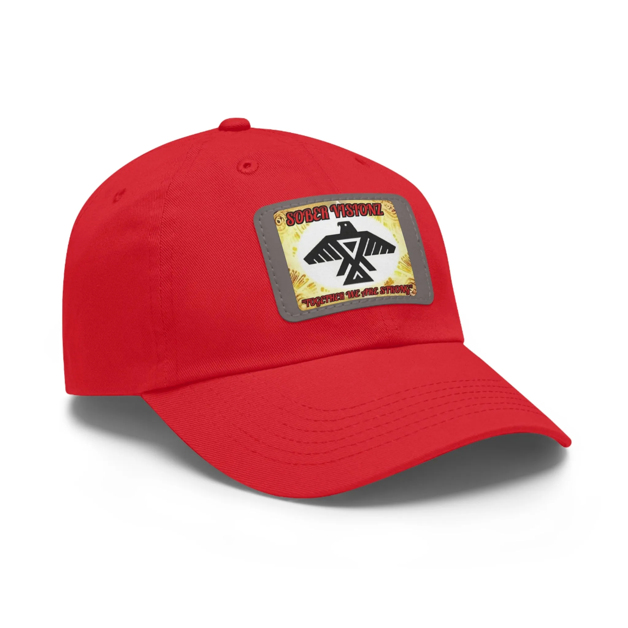 Dad Hat with Sober Visionz Leather Patch (Rectangle)