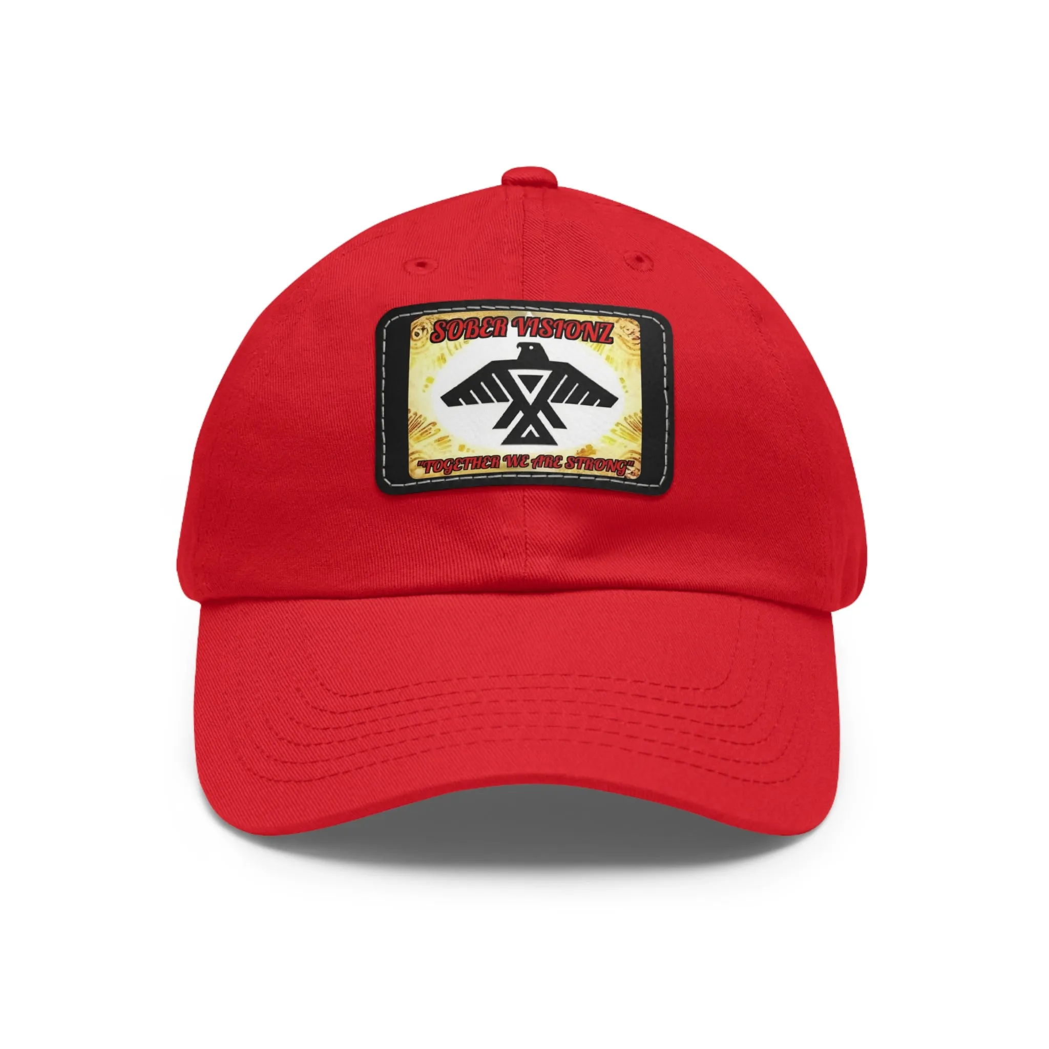 Dad Hat with Sober Visionz Leather Patch (Rectangle)