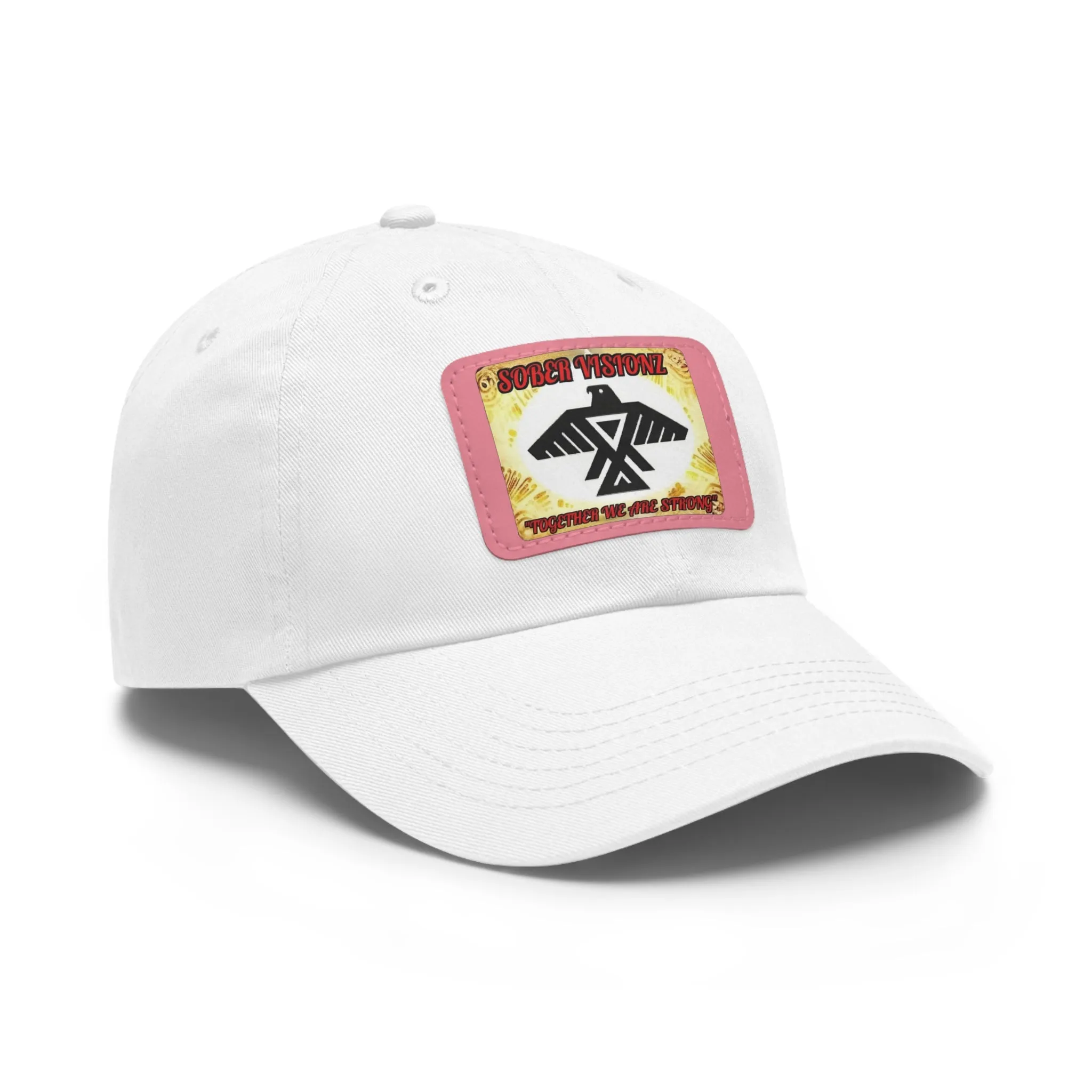 Dad Hat with Sober Visionz Leather Patch (Rectangle)