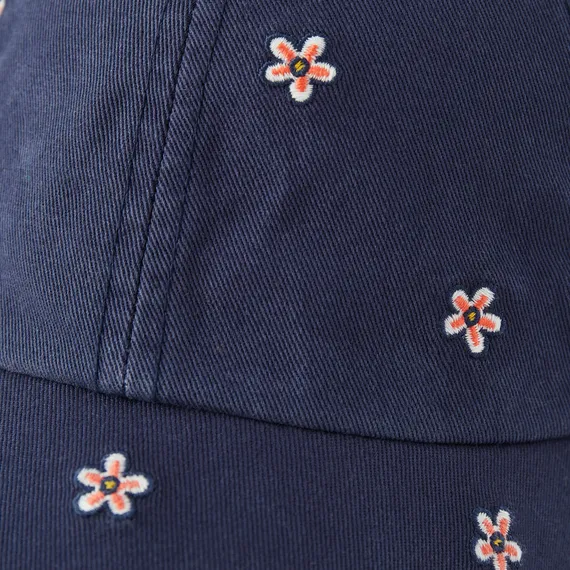 Daisy Ditsy Pattern Chill Cap - Darkest Blue