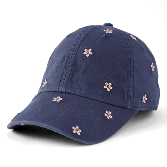 Daisy Ditsy Pattern Chill Cap - Darkest Blue