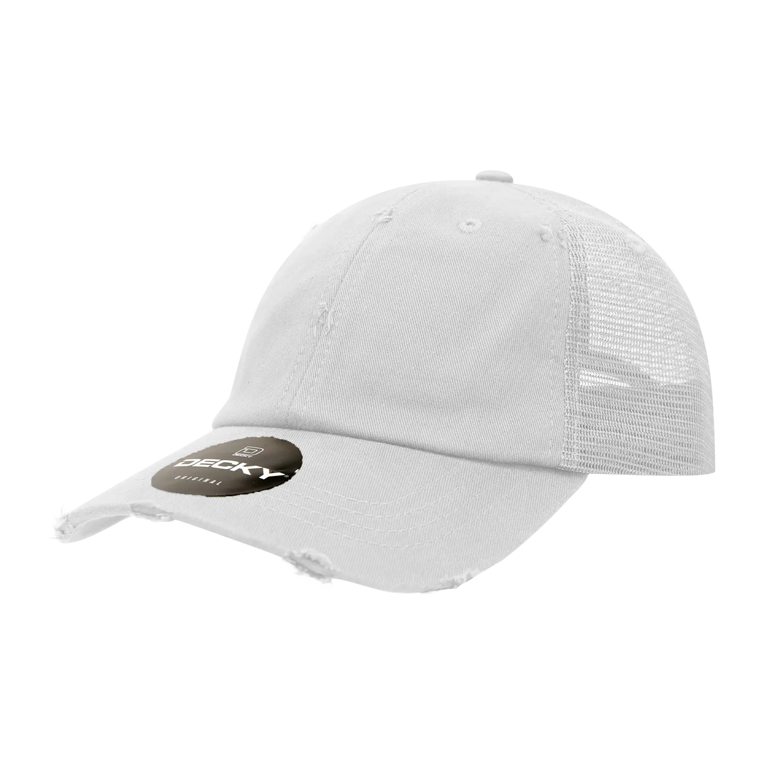 Decky 110 6 Panel Low Profile Relaxed Vintage Trucker Cap - CASE Pricing