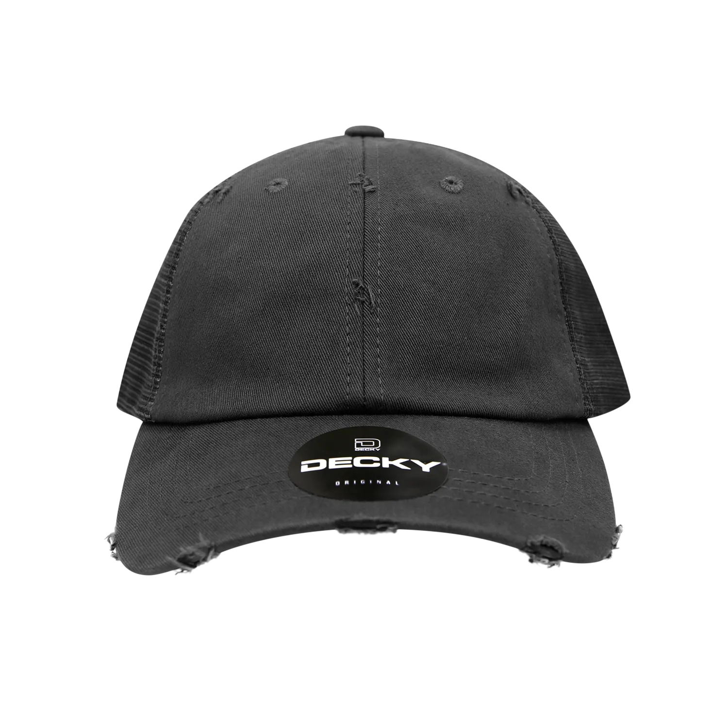 Decky 110 6 Panel Low Profile Relaxed Vintage Trucker Cap - CASE Pricing