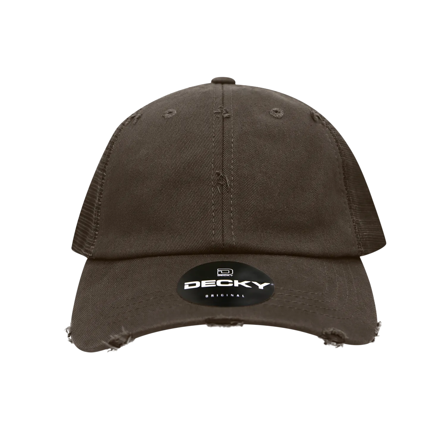Decky 110 6 Panel Low Profile Relaxed Vintage Trucker Cap - CASE Pricing