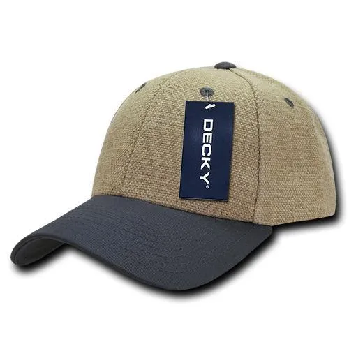 Decky 230 6 Panel Low Profile Structured Jute Cap