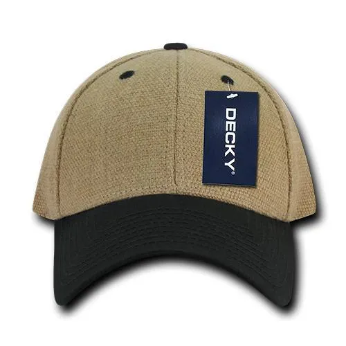 Decky 230 6 Panel Low Profile Structured Jute Cap