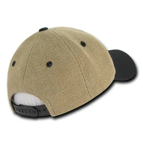 Decky 230 6 Panel Low Profile Structured Jute Cap