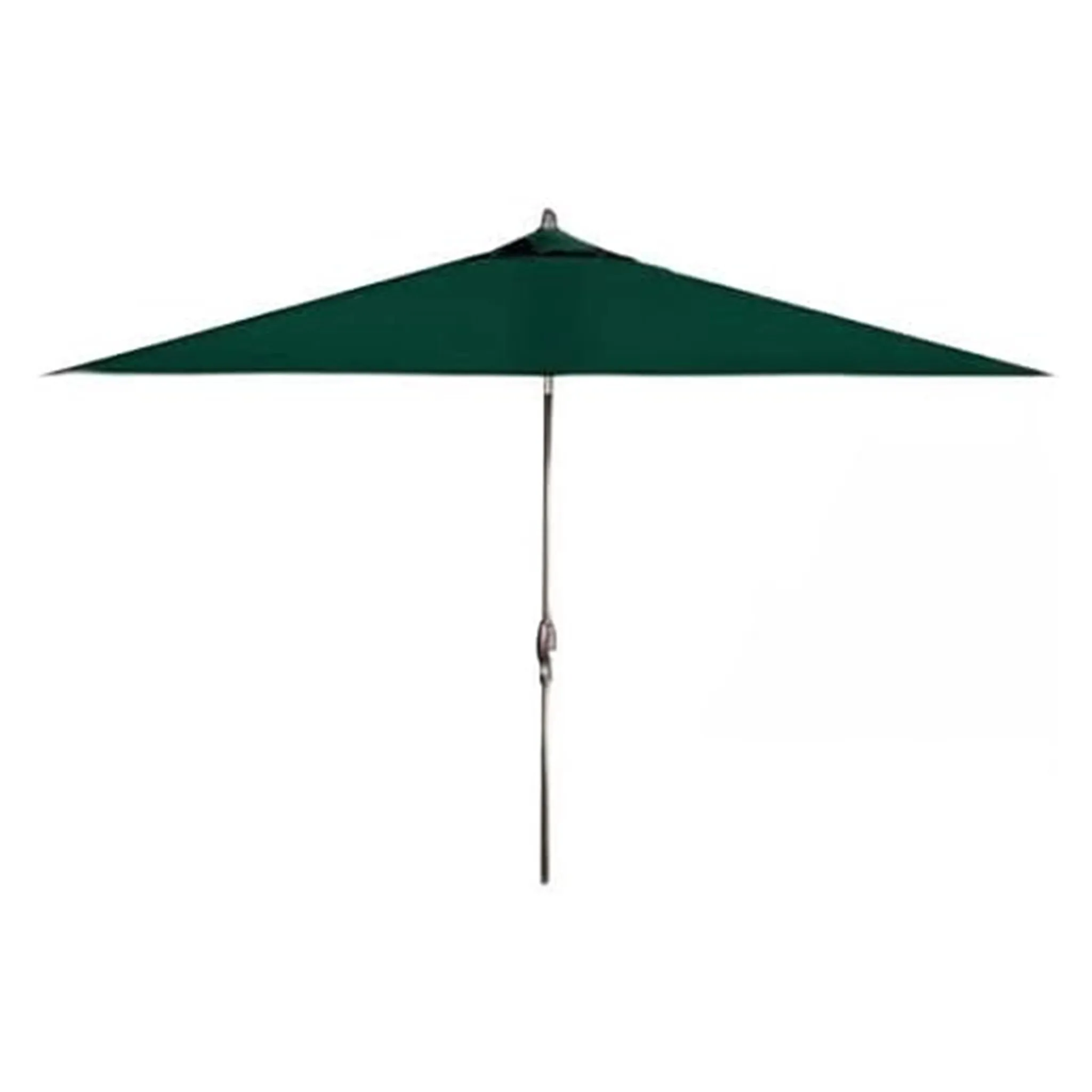 Deluxe Auto Tilt Bronze Aluminum 8 ft. x 10 ft. Forest Green Single Wind Vent Canopy Rectangle O'bravia2 Patio Umbrella - UM8810RT-00/4846 by Treasure Garden