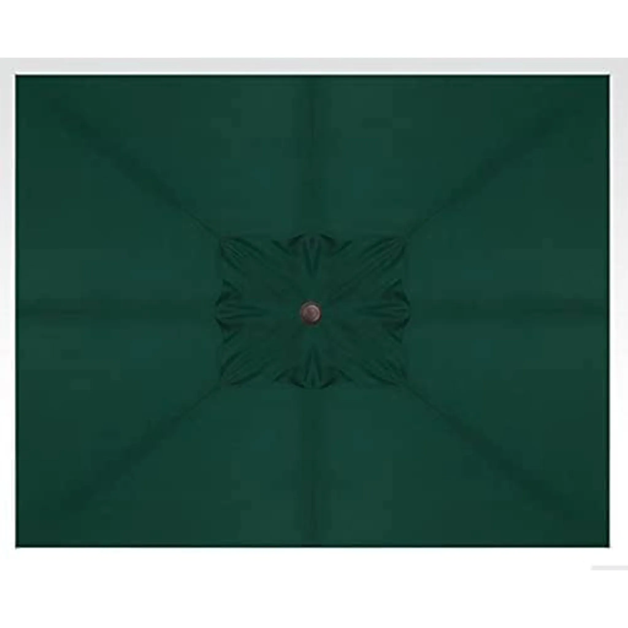 Deluxe Auto Tilt Bronze Aluminum 8 ft. x 10 ft. Forest Green Single Wind Vent Canopy Rectangle O'bravia2 Patio Umbrella - UM8810RT-00/4846 by Treasure Garden