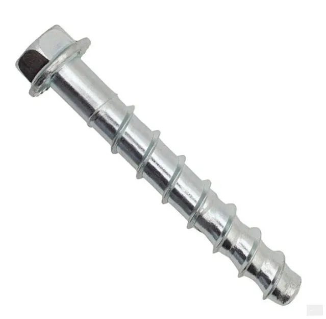 DEWALT 1/2" x 4"  Screw-Bolt  Concrete Screw Anchor, Hex Washer Head, Zinc, #PFM1411420 (50/Pkg.)