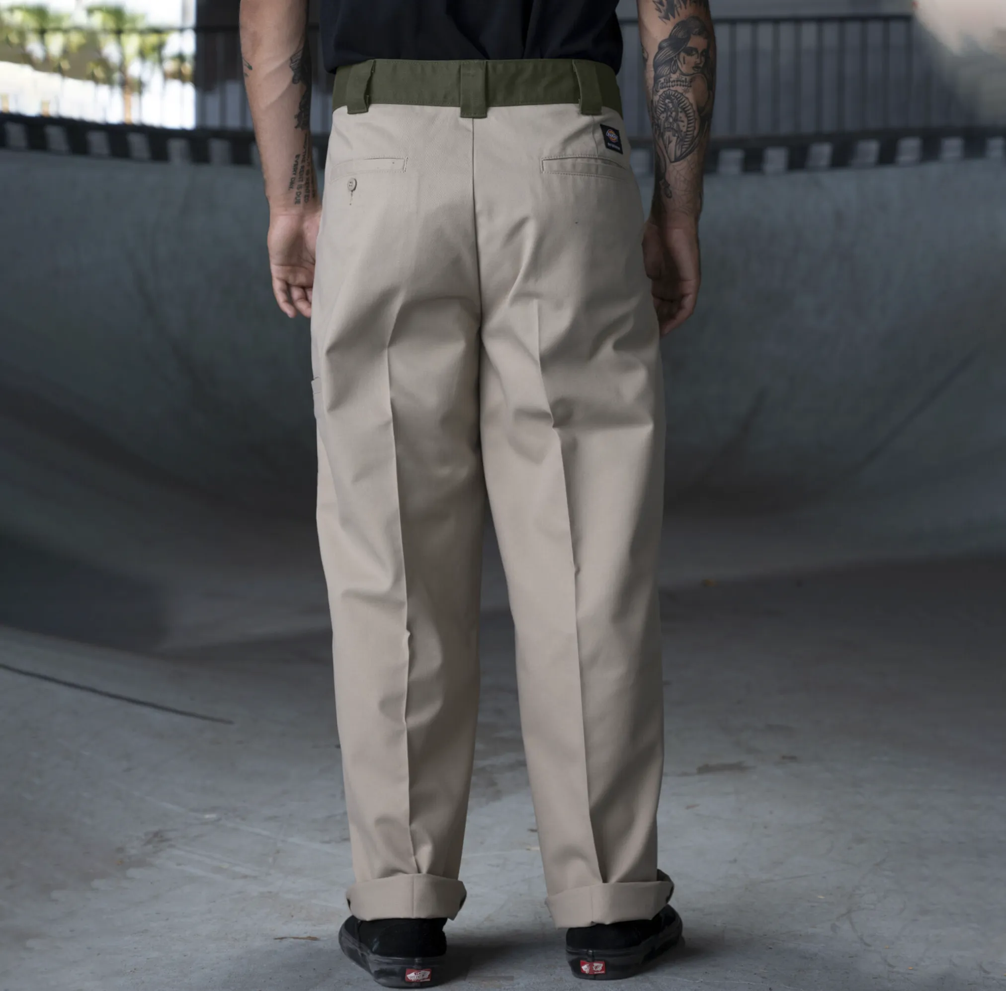 DICKIES RONNIE SANDOVAL DOUBLE KNEE PANT DESERT SAND / OLIVE