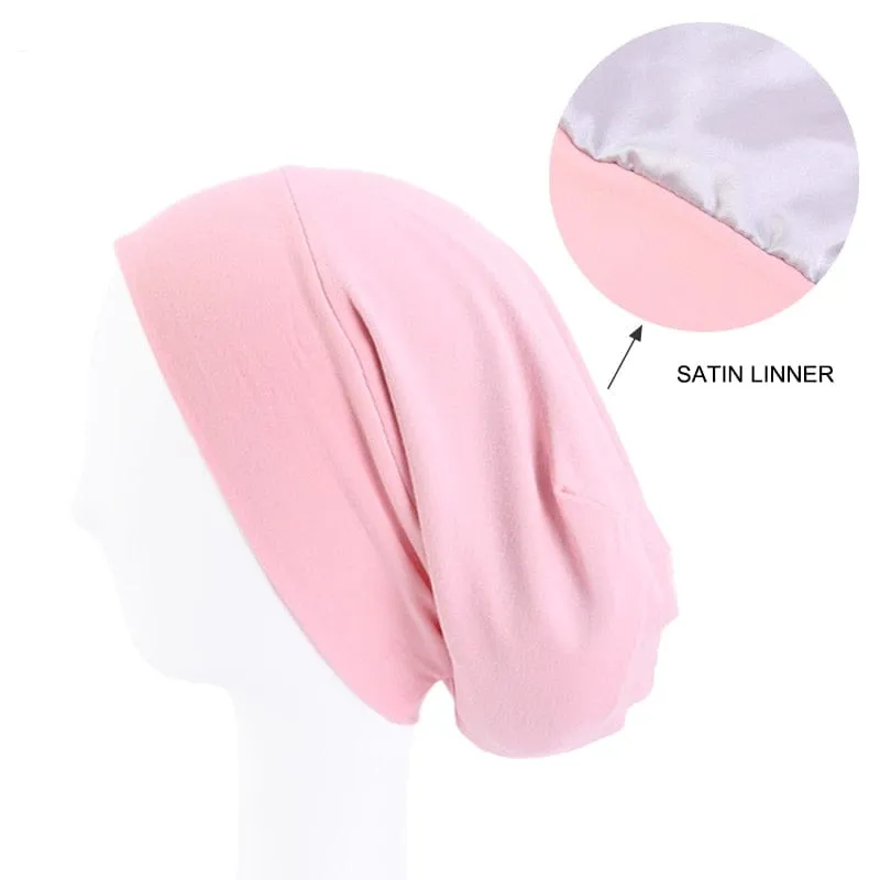 Double Layer Cotton Chemo Beanie