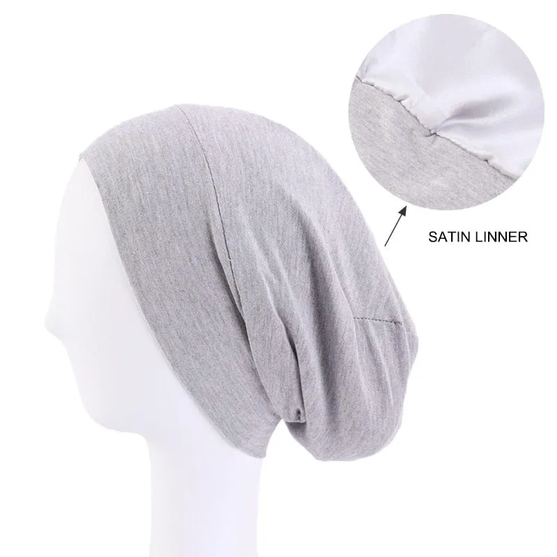 Double Layer Cotton Chemo Beanie