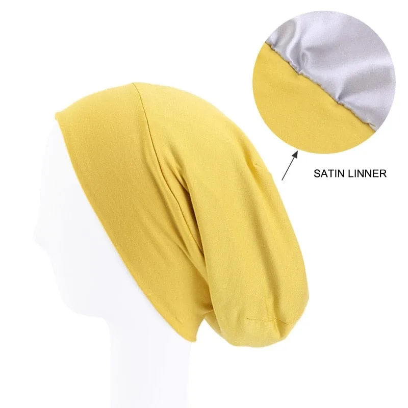 Double Layer Cotton Chemo Beanie