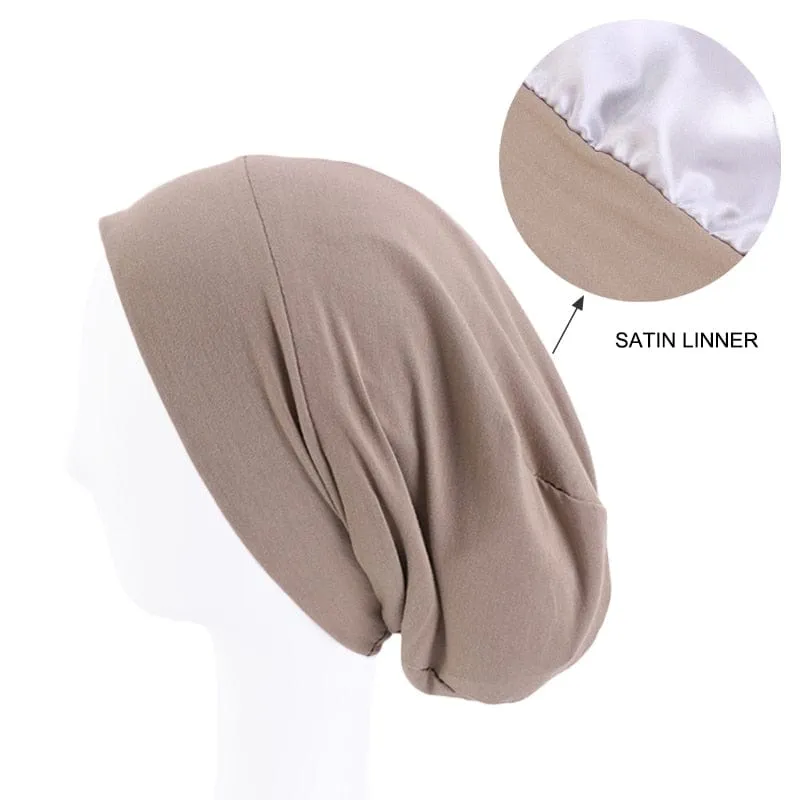 Double Layer Cotton Chemo Beanie