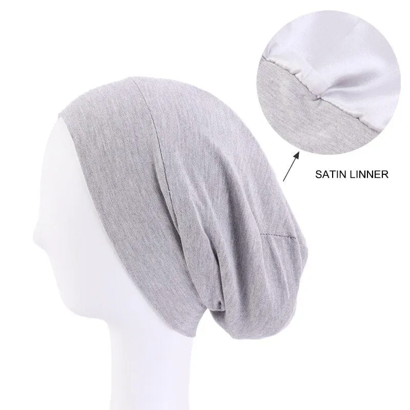 Double Layer Cotton Chemo Beanie