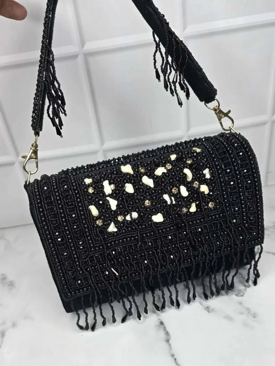 Embroidered Tassel Flap Bags