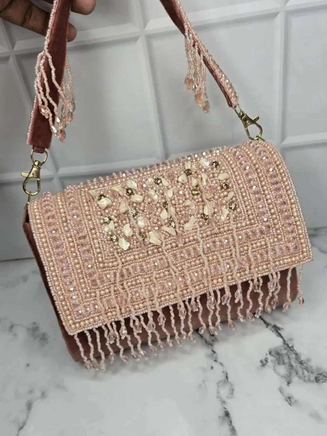 Embroidered Tassel Flap Bags