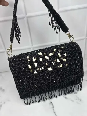 Embroidered Tassel Flap Bags