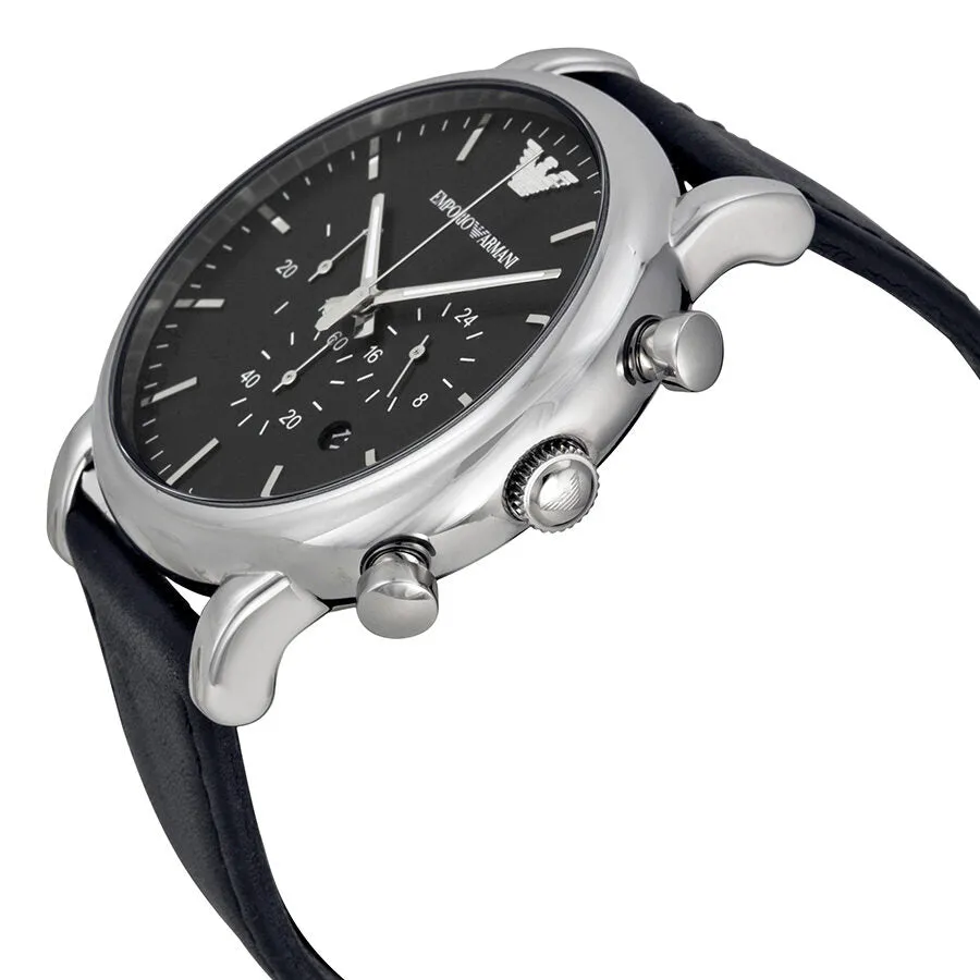 Emporio Armani  Classic Chronograph Black Dial Men's Watch AR1828