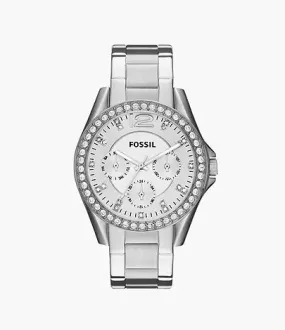 ES3202-Fossil Riley Multifunction Stainless Steel Watch for Women