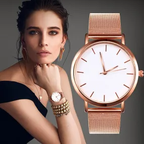 Fashion Women Watches Simple Romantic Rose Gold Strap Watch Women's Wrist Watch Ladies watch relogio feminino zegarek damski