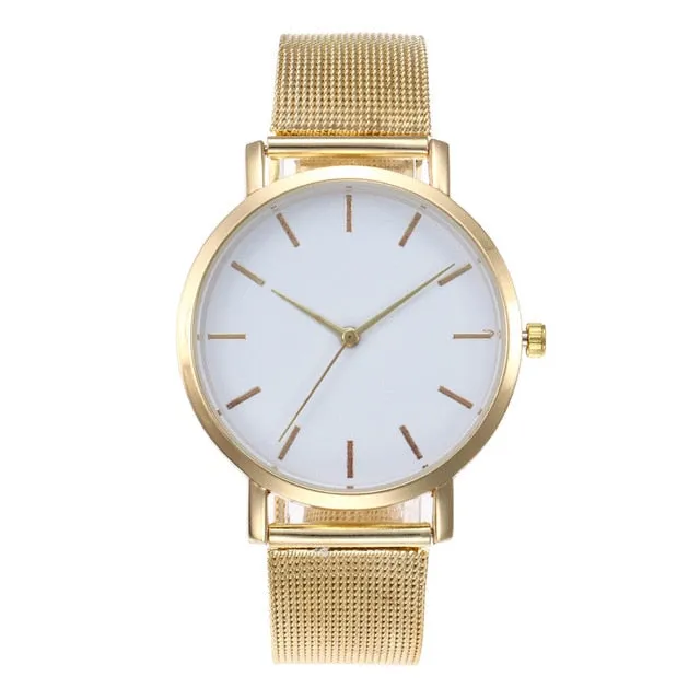 Fashion Women Watches Simple Romantic Rose Gold Strap Watch Women's Wrist Watch Ladies watch relogio feminino zegarek damski