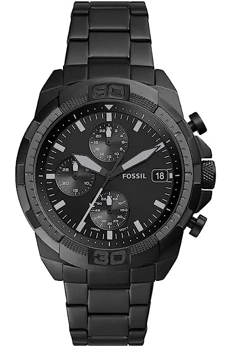 Fossil Bronson Chronograph Quartz Black Dial Men's Watch FS5853