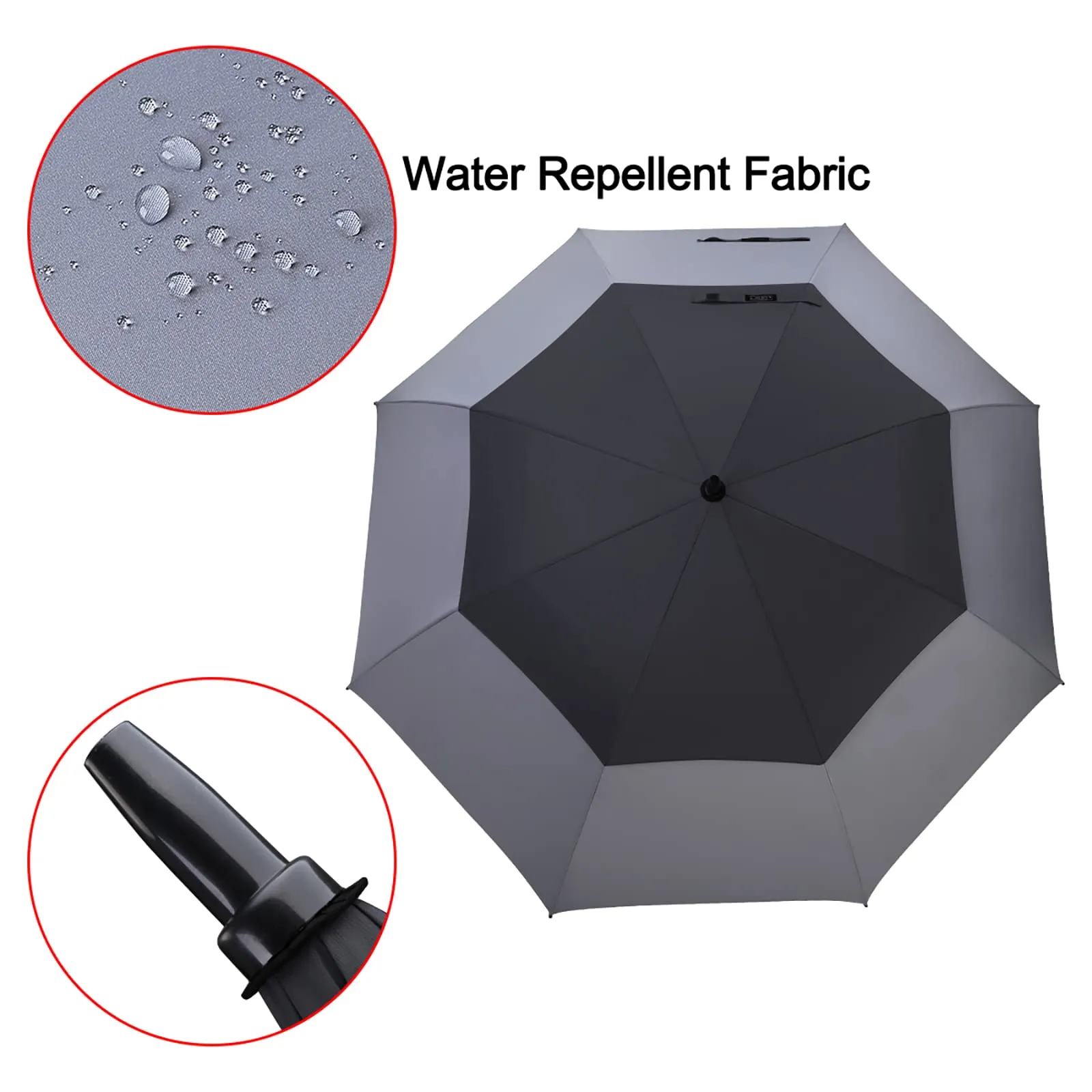 G4Free Automatic Open Golf Umbrella Double Canopy Vented Stick Umbrellas
