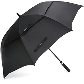 G4Free Automatic Open Golf Umbrella Double Canopy Vented Stick Umbrellas