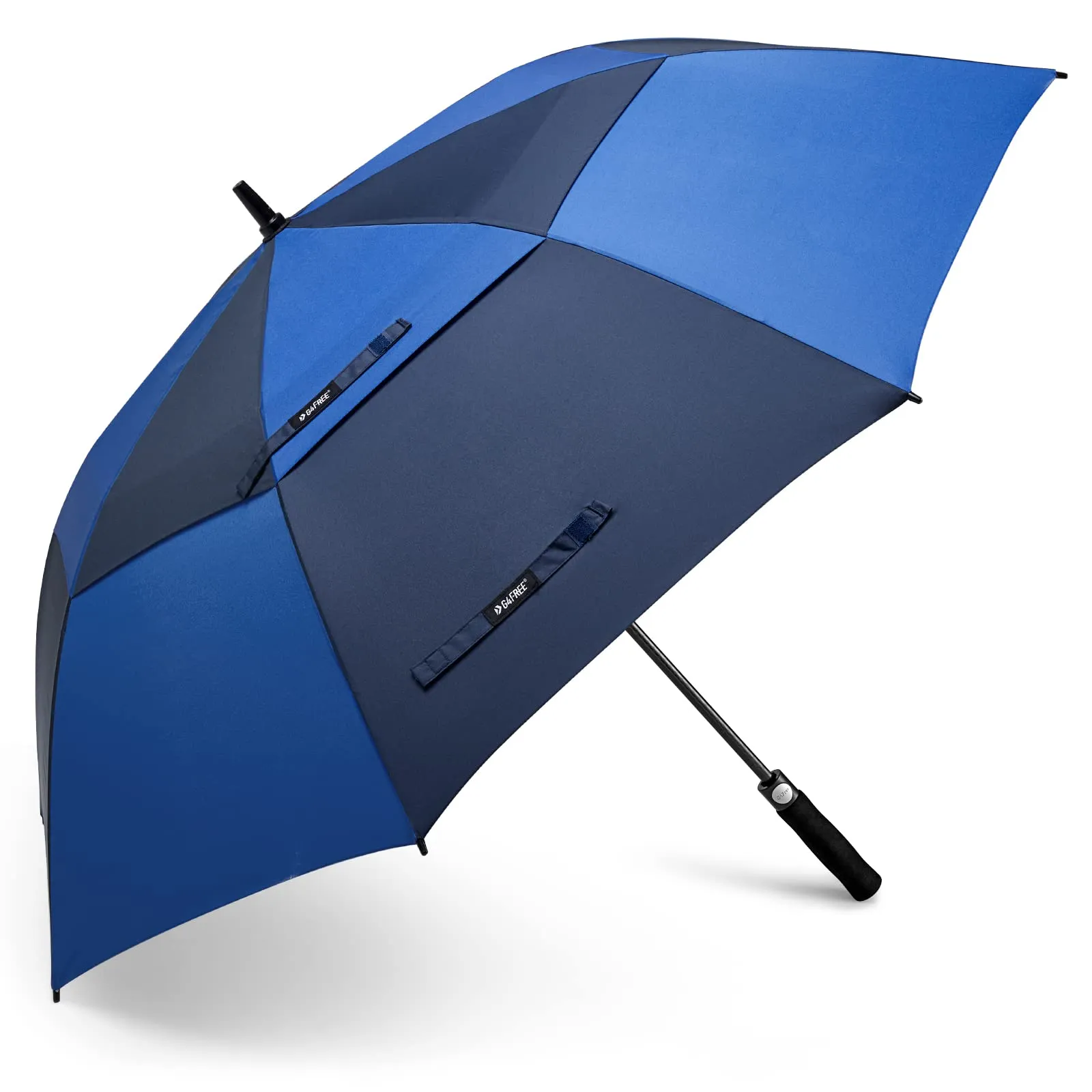 G4Free Automatic Open Golf Umbrella Double Canopy Vented Stick Umbrellas