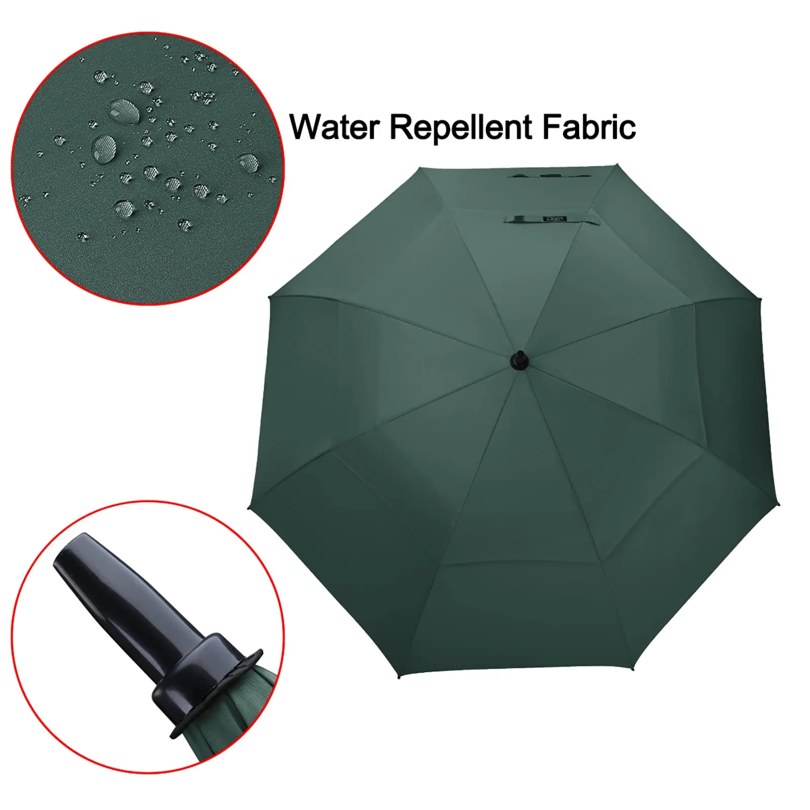 G4Free Automatic Open Golf Umbrella Double Canopy Vented Stick Umbrellas