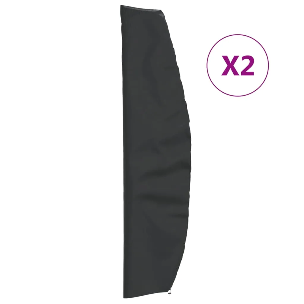 Garden Umbrella Covers 2 pcs 265x50/70/40 cm 420D Oxford Fabric