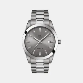 Gentleman Men Analog Titanium Watch T1274104408100