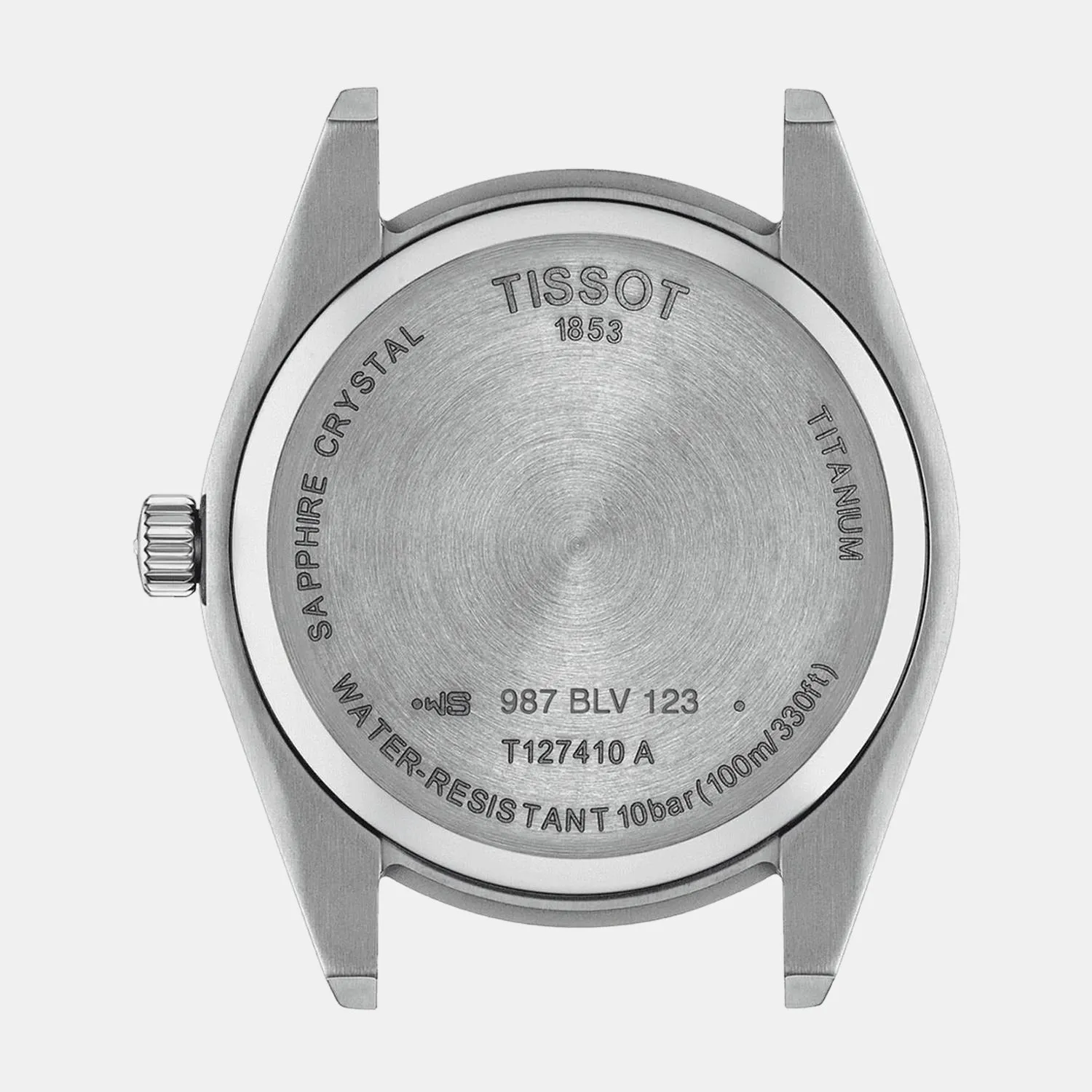 Gentleman Men Analog Titanium Watch T1274104408100