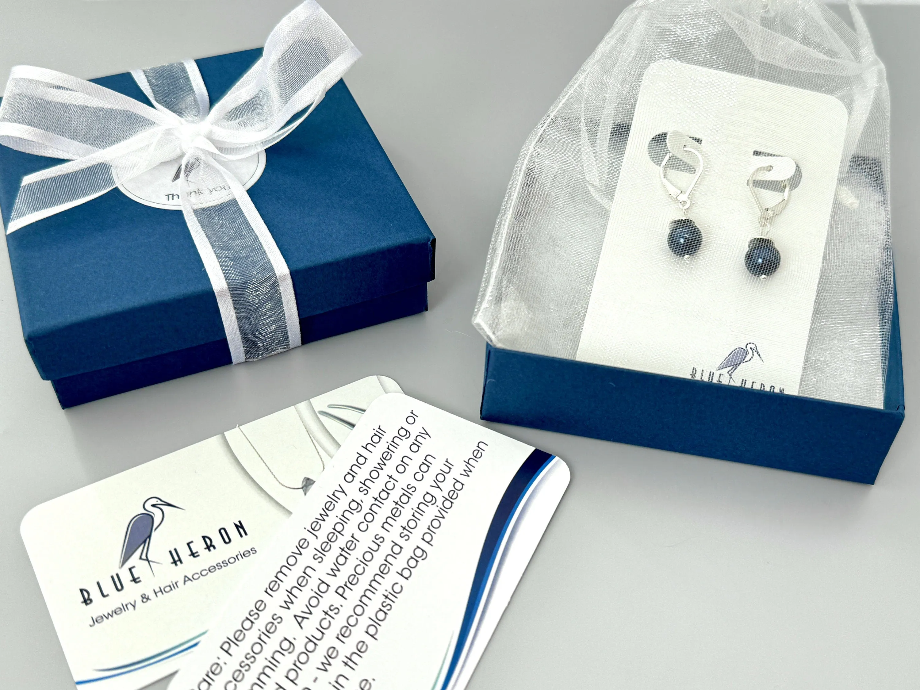 Genuine Blue Sapphire Earrings Dangle 14k Gold