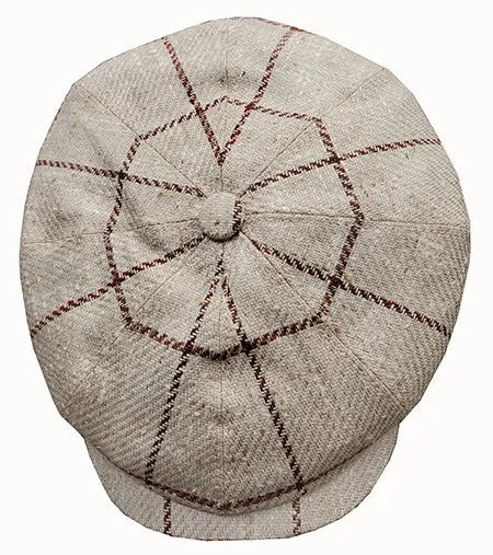 German Stetson Window Plaid Newsboy Cap