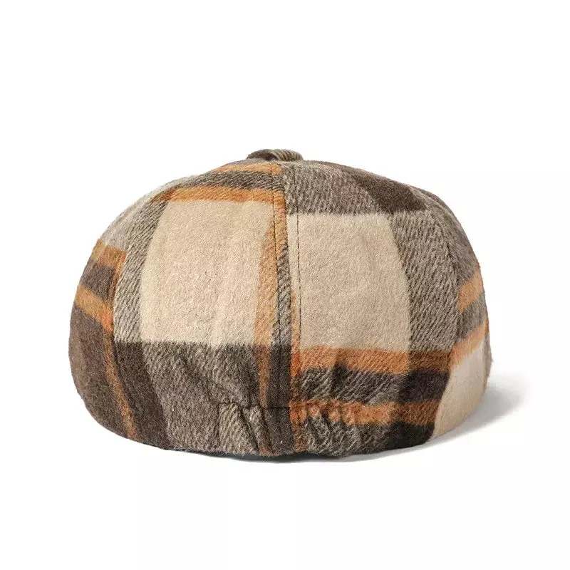 Gisborne Plaid Newsboy Cap