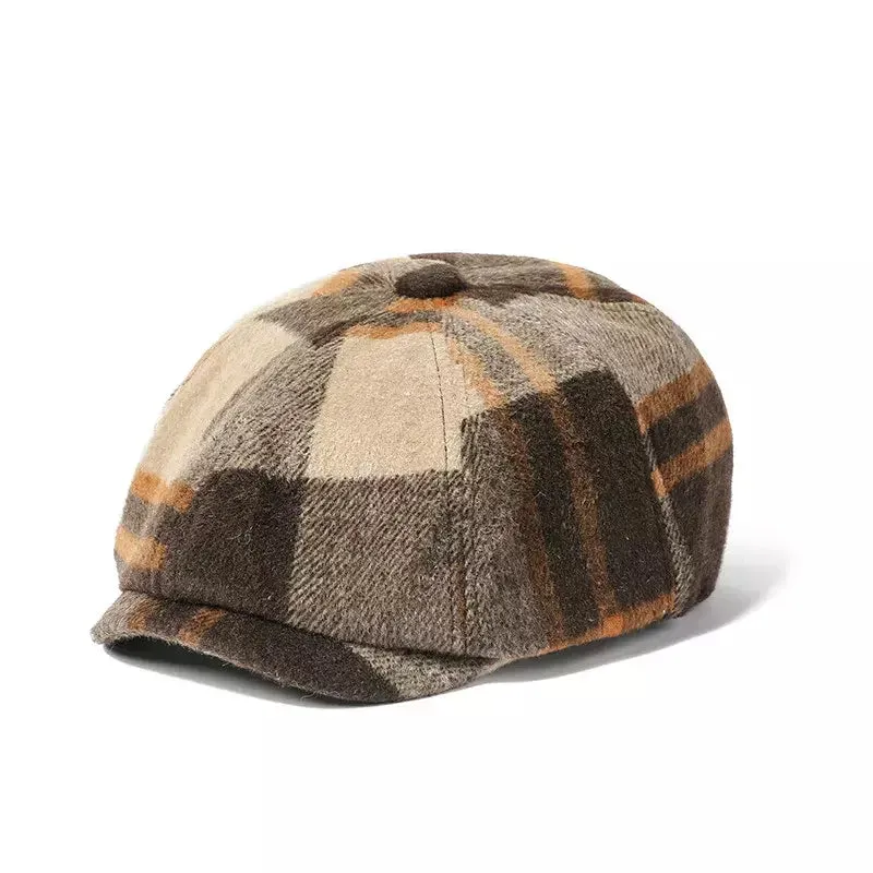 Gisborne Plaid Newsboy Cap