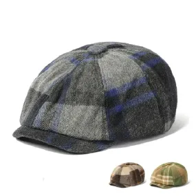 Gisborne Plaid Newsboy Cap