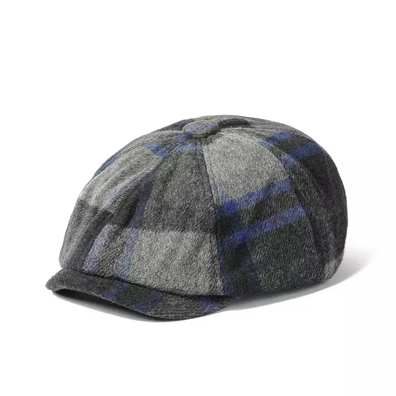 Gisborne Plaid Newsboy Cap