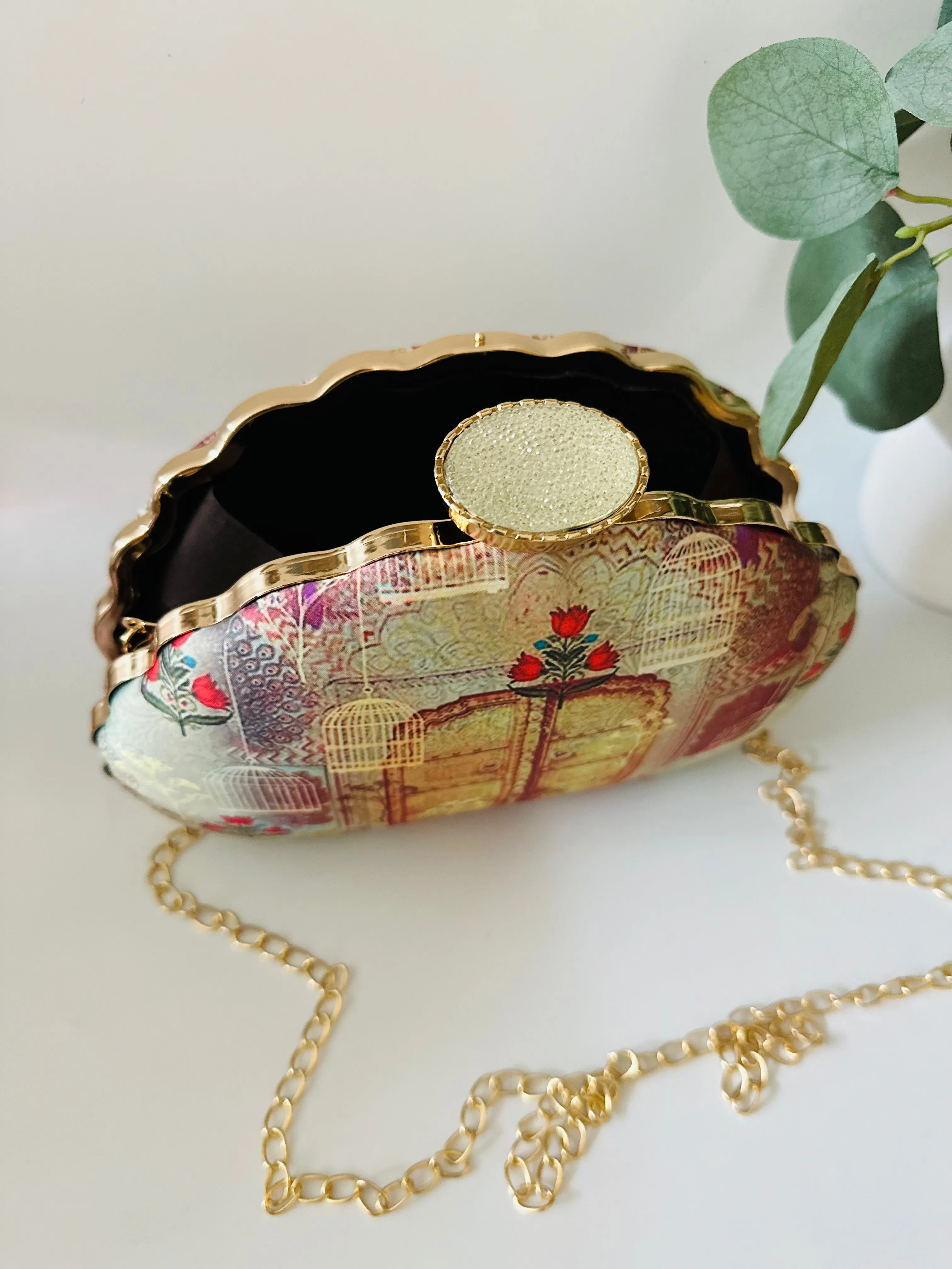 Handcrafted Bella Satin Clutch