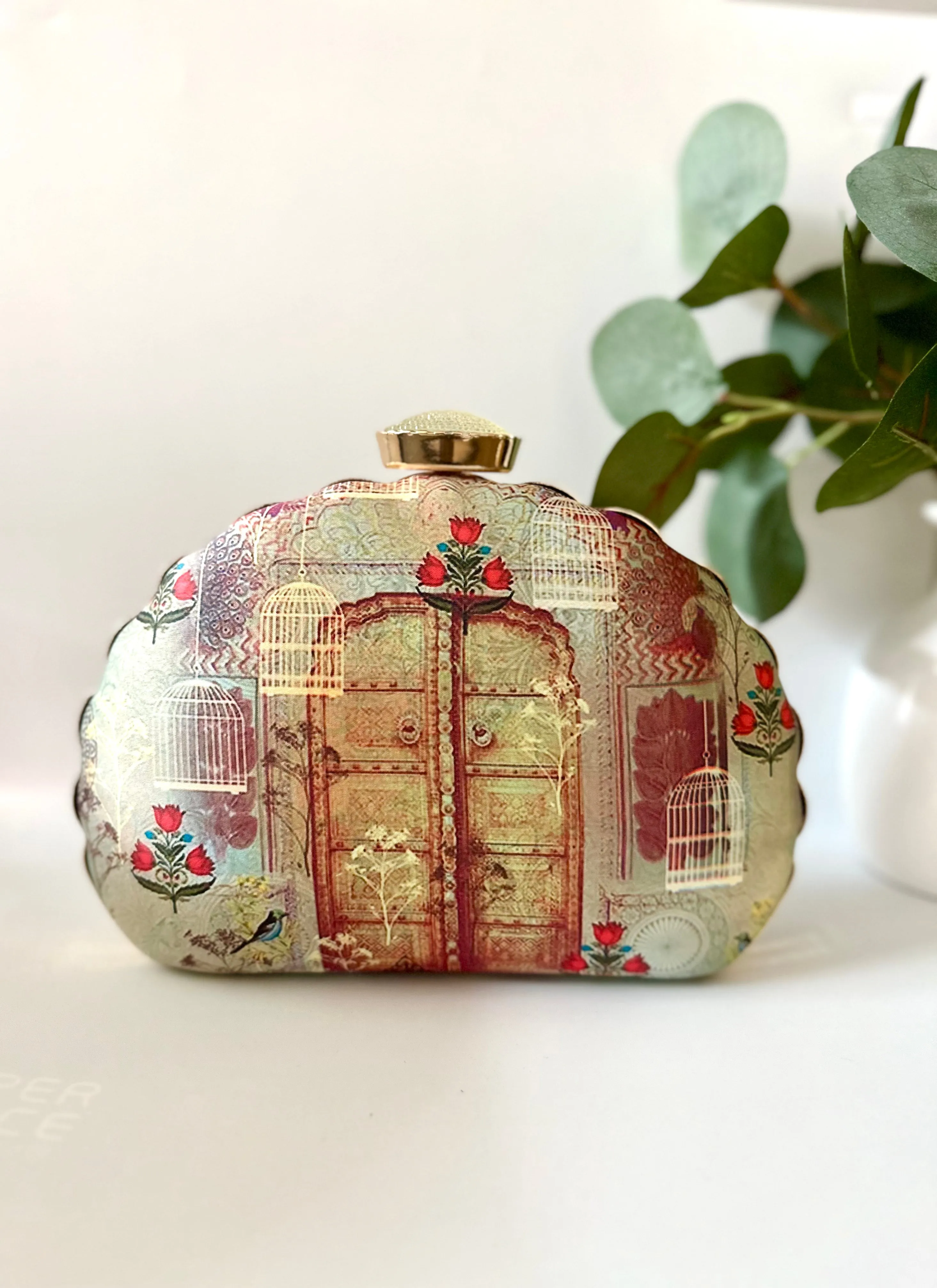 Handcrafted Bella Satin Clutch